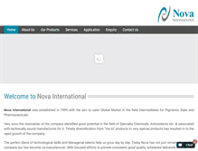 Tablet Screenshot of novainternational.net